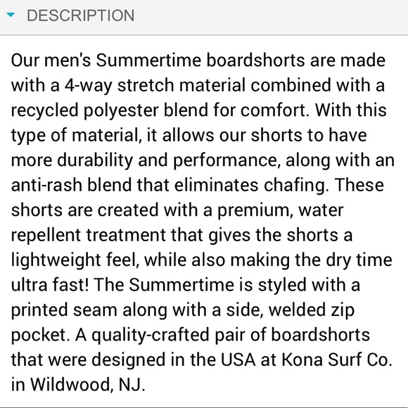 Men’s Kona Board shorts, Black, Size 40” waist - Picture 6 of 15